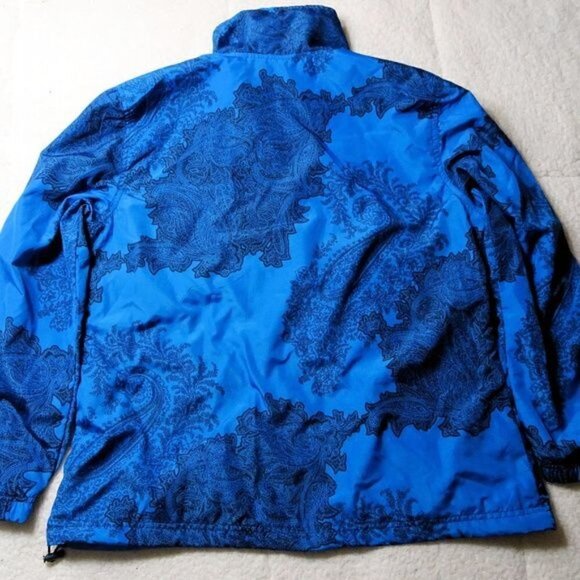 Women's Three Hearts Blue Windbreaker Size Large - Picture 2 of 3